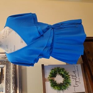 NWT Ralph Lauren Feminine Ruffle Surplice Faux Wrap Jersey Blouse